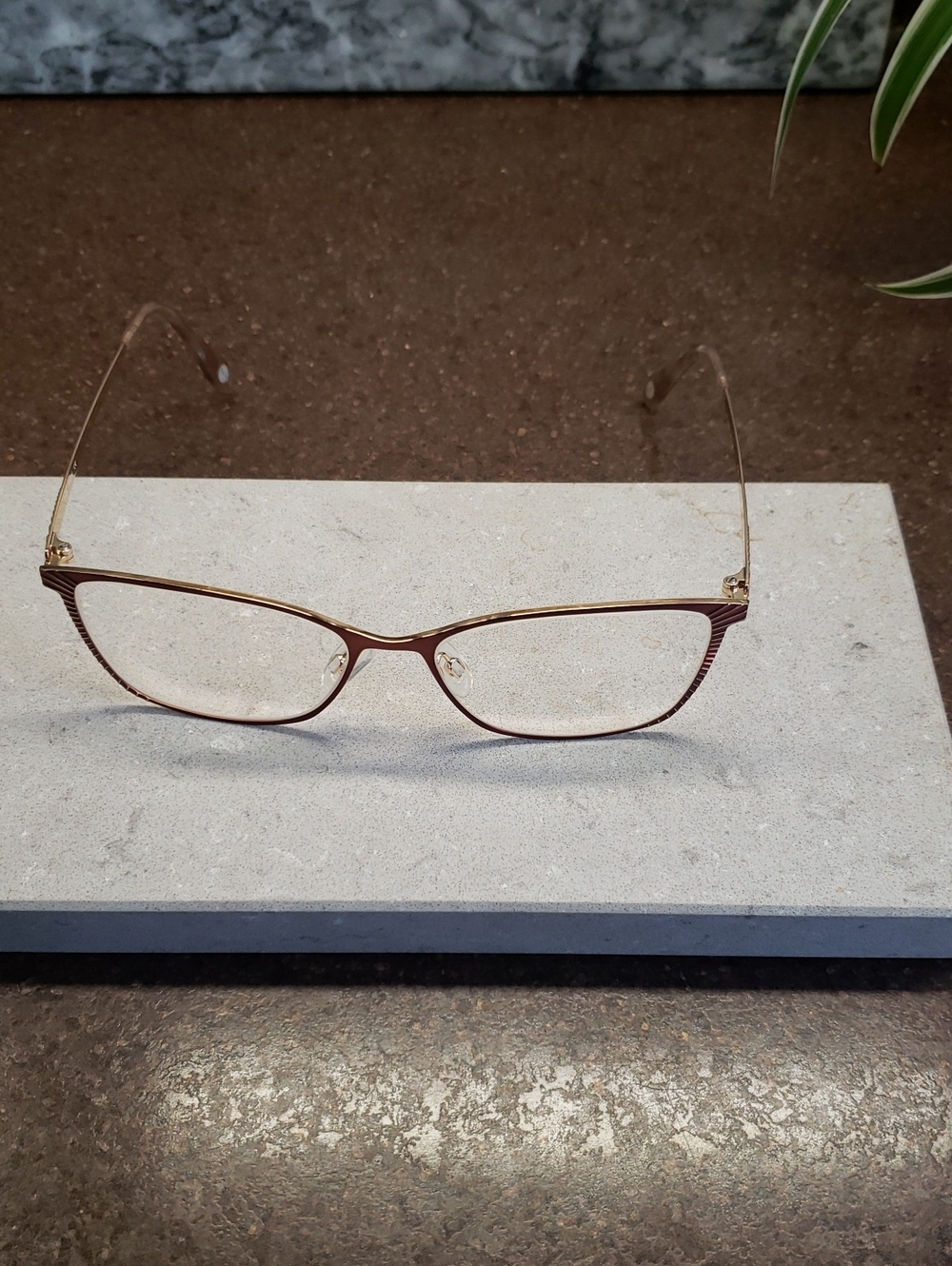 Fysh F-3762 Eyeglass Frames only.  M209 - F-3762 BLUSH ROSE GOLD.  PRE-OWNED.